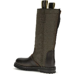 Bicolor Cotton Boots