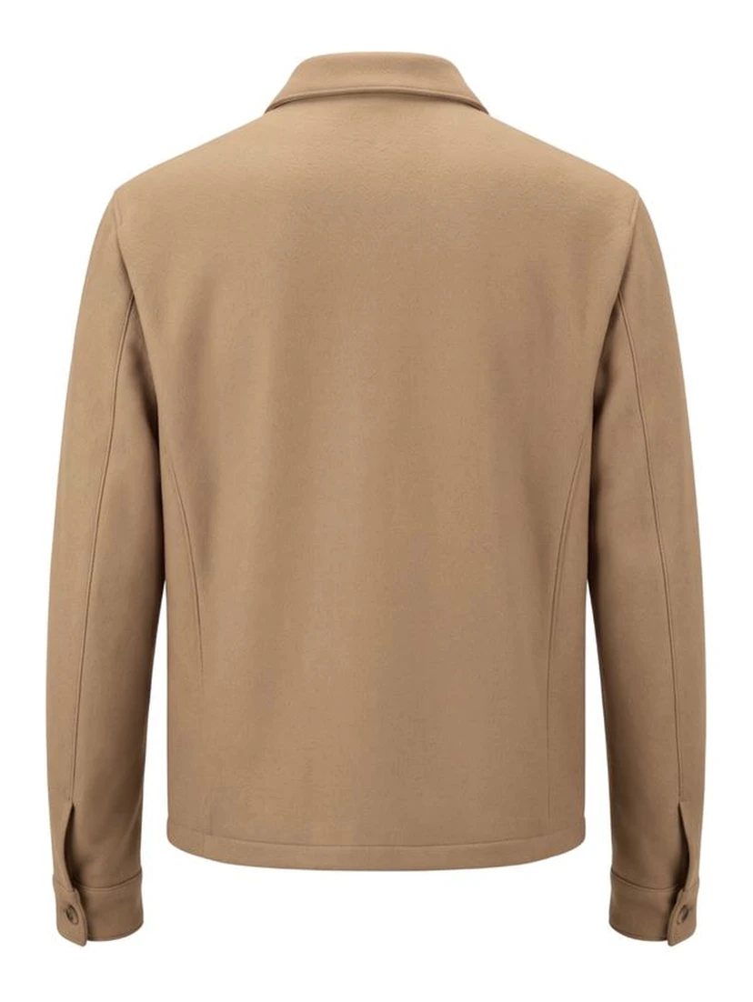 Beige Wool Men's Jacket