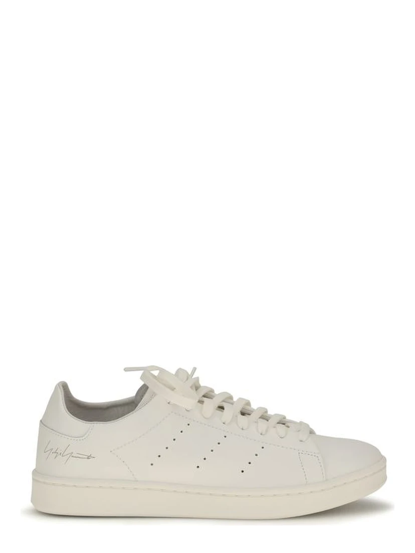 White Calf Leather Bos Taurus Athletic Sneakers