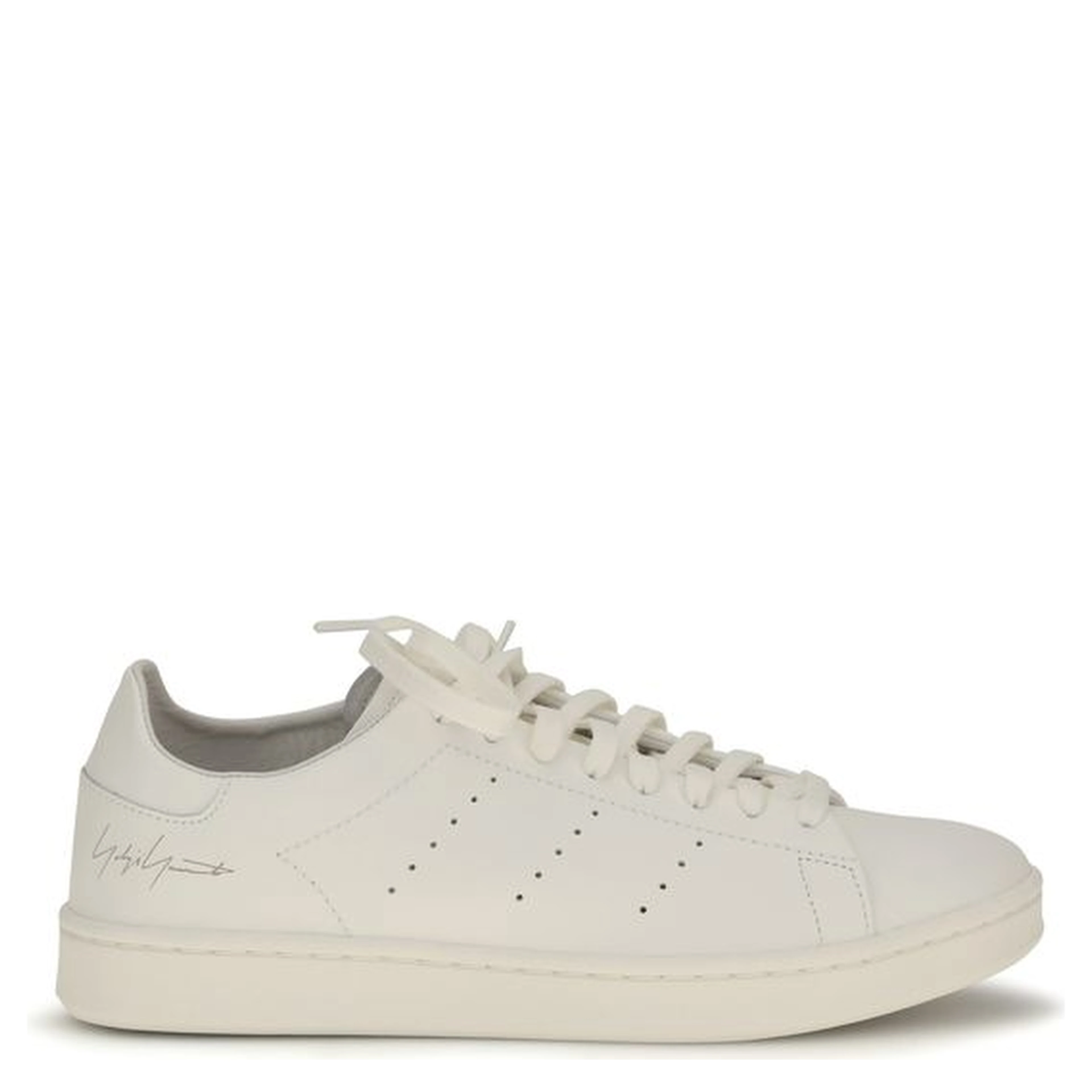 White Calf Leather Bos Taurus Athletic Sneakers