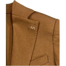 Brown Cotton Men Jacket