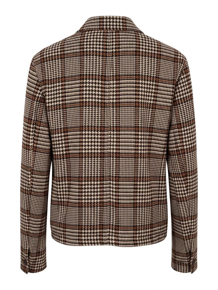 Black Viscose Men Jacket