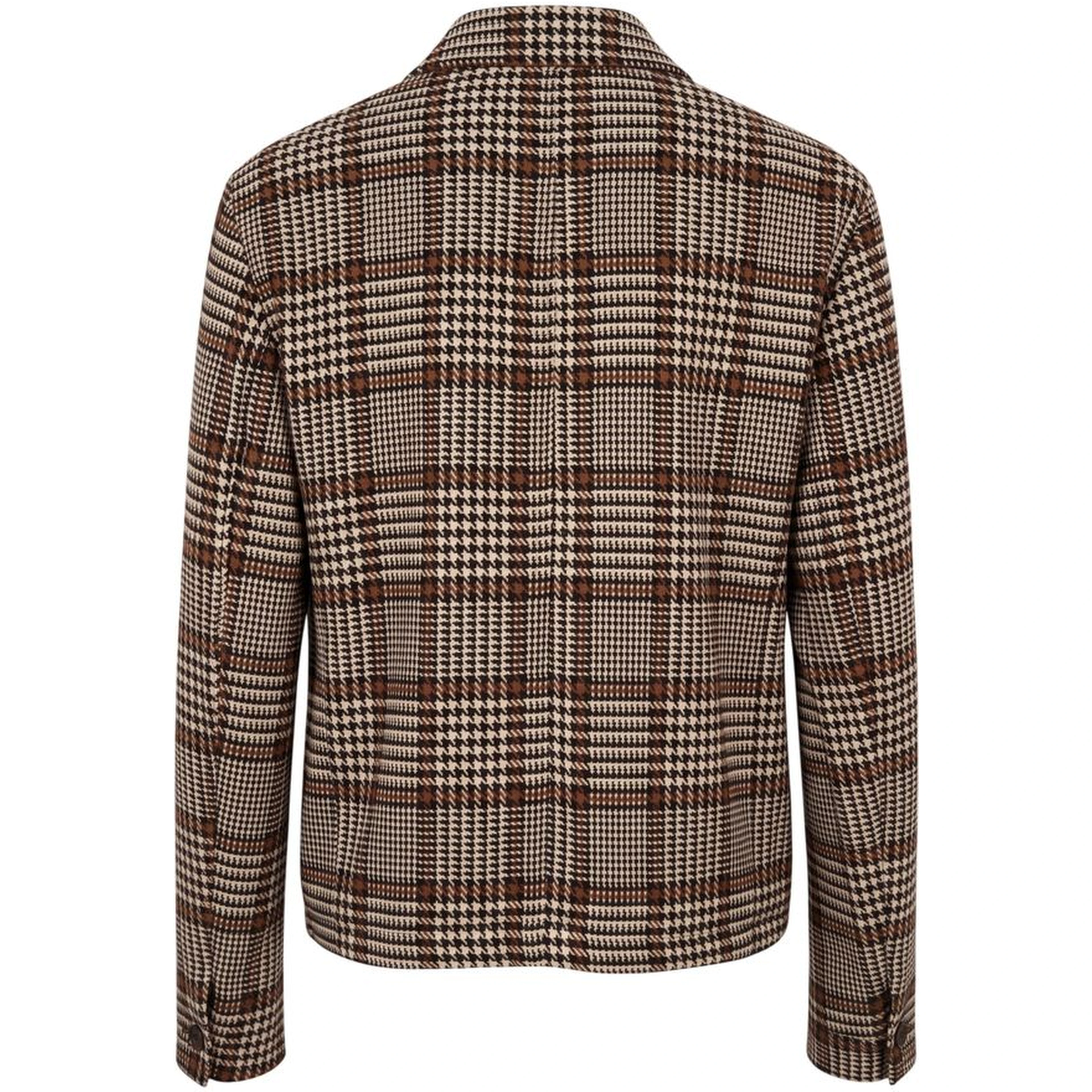 Black Viscose Men Jacket