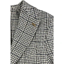 Blue Cotton Men Jacket