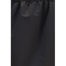 Black Silk Midi Skirt