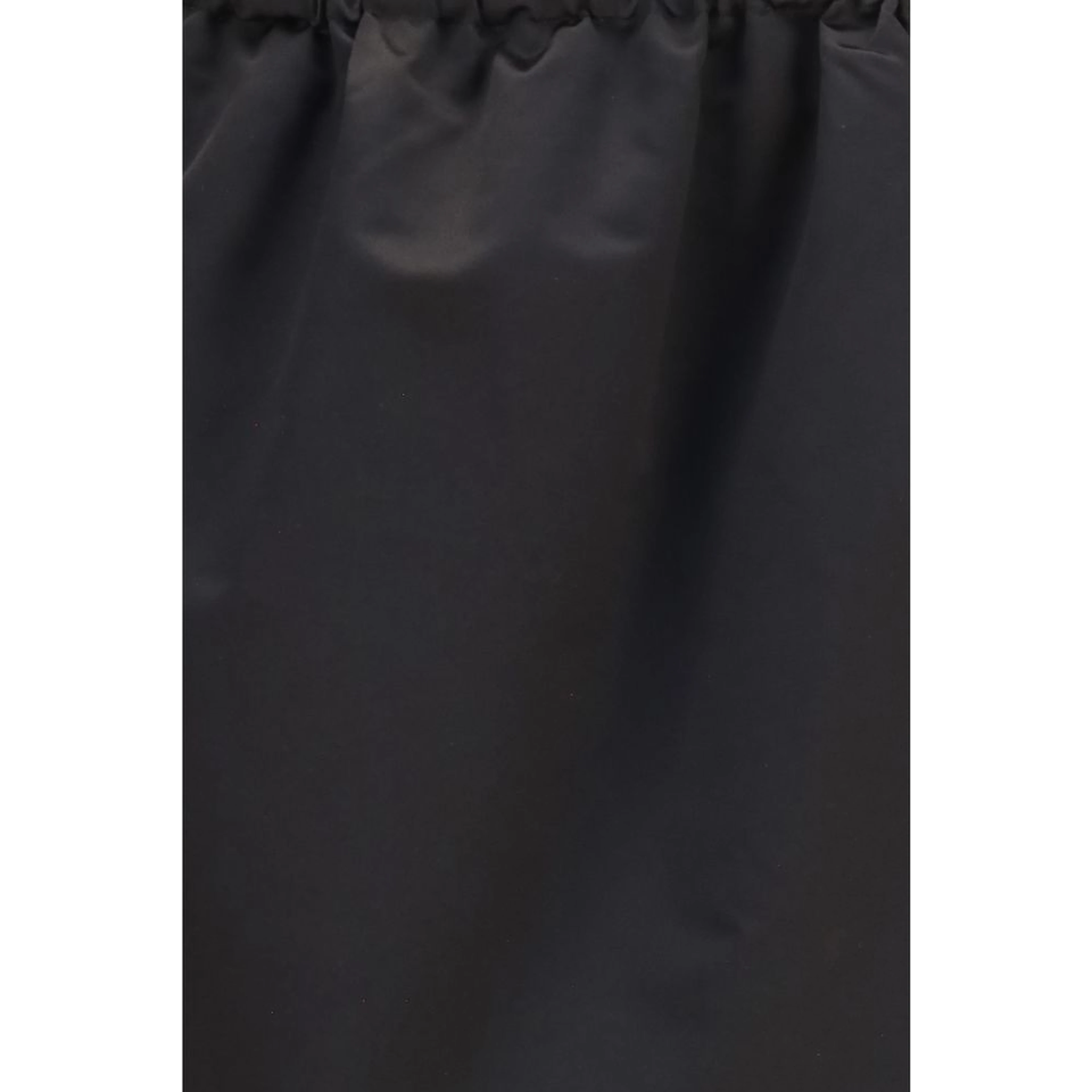 Black Silk Midi Skirt