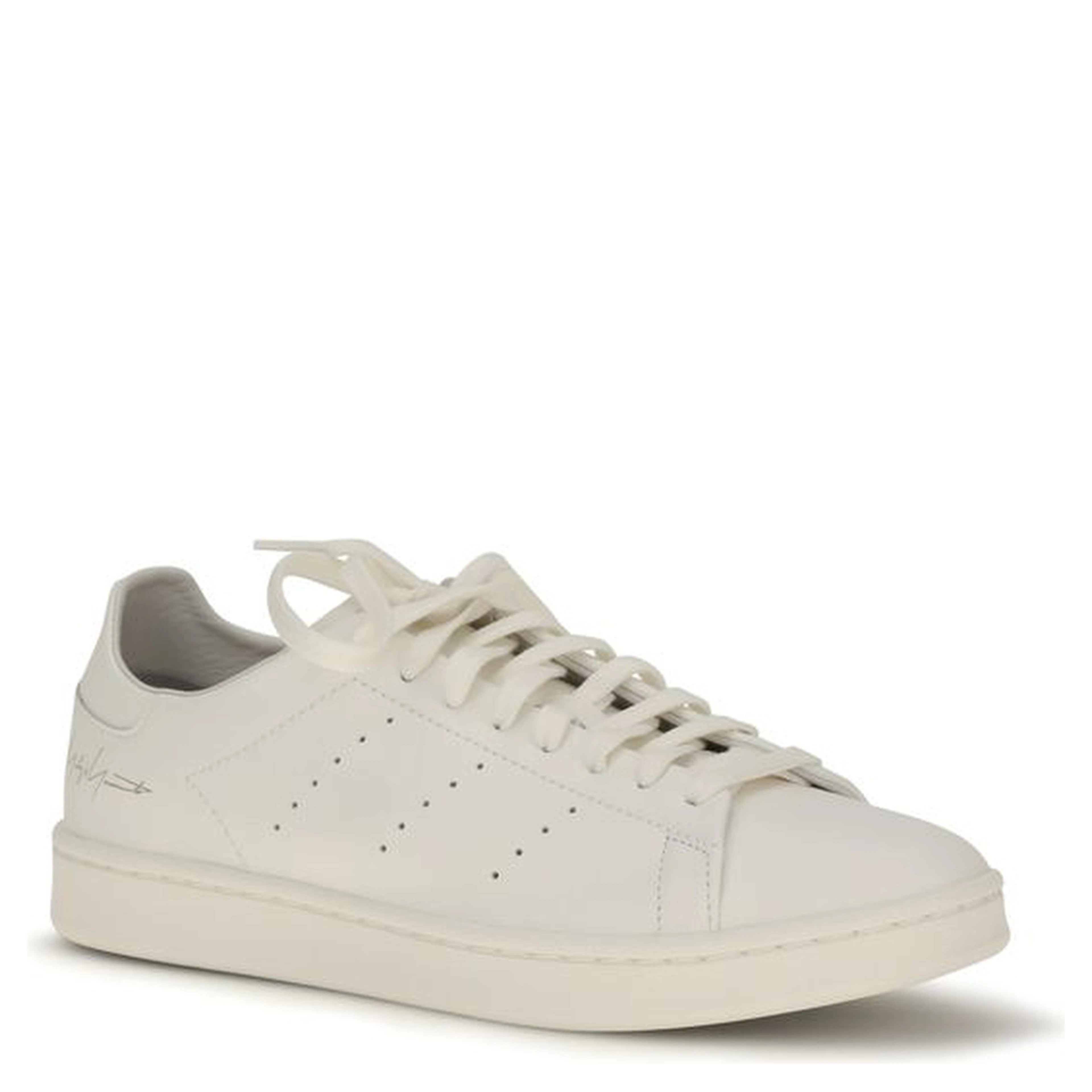 White Calf Leather Bos Taurus Athletic Sneakers