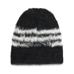 Black Recycled Polyamide Beanie