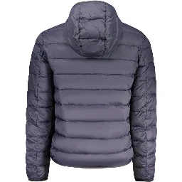 Blue Poliammide Mens Jacket