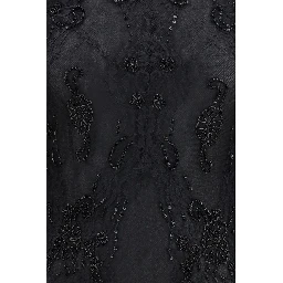 Black Polyamide Cocktail Dress