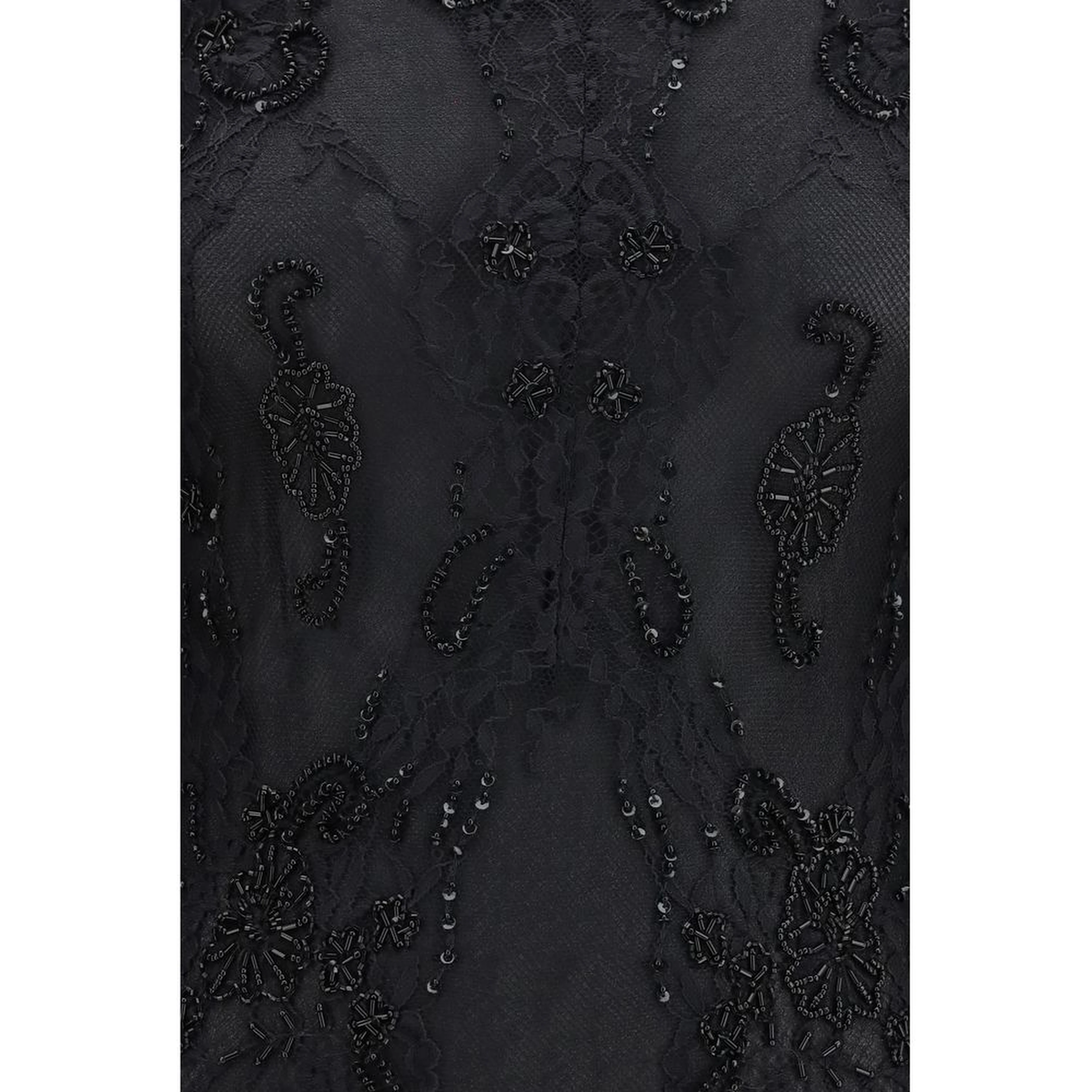 Black Polyamide Cocktail Dress
