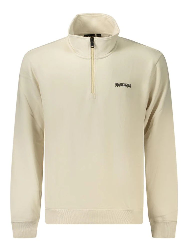 Beige Cotton Sweatshirt