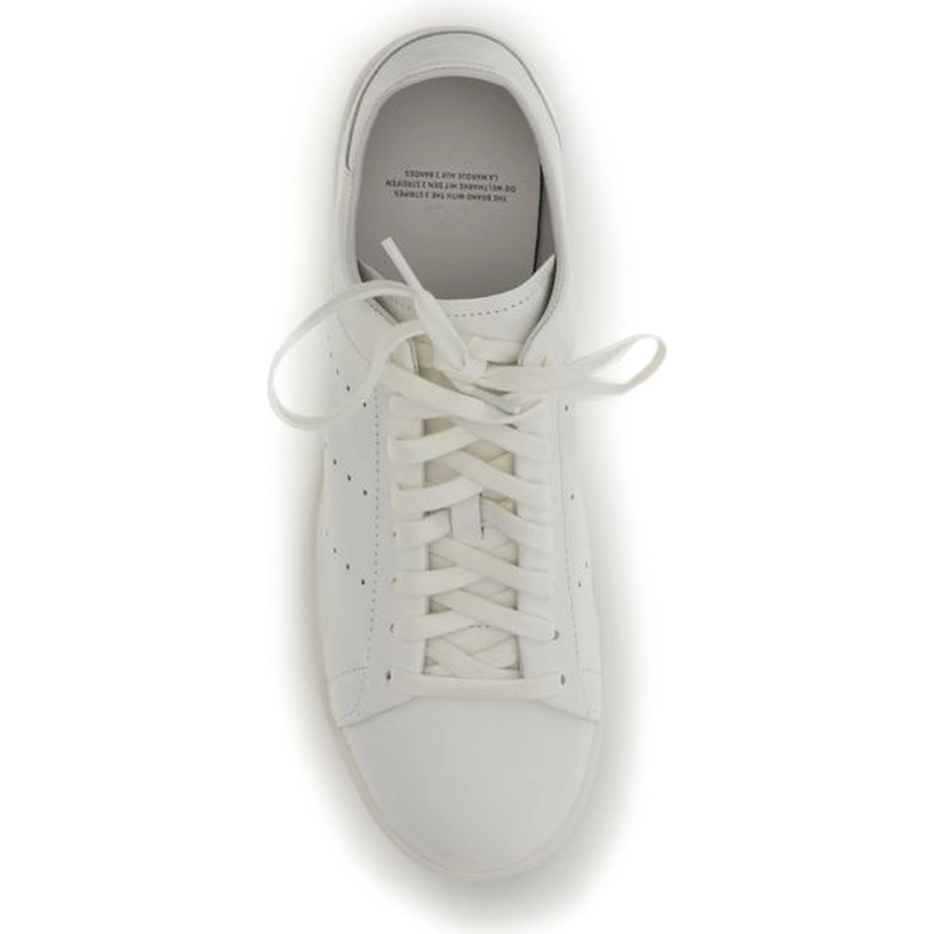 White Calf Leather Bos Taurus Athletic Sneakers