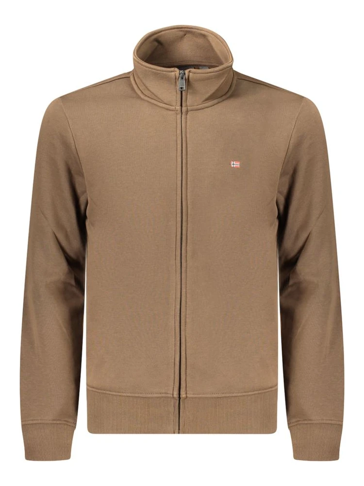 Brown Cotton Men's Sweatshirt