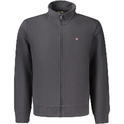 Black Cotton Men's Sweatshirt