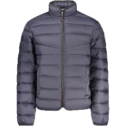 Blue Polyamide Men's Jacket