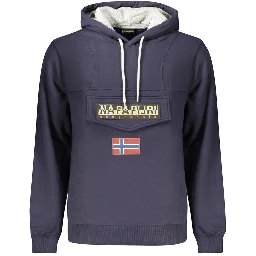 Blue Cotton Mens Sweatshirt