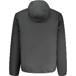 Black Polyester Shell Jacket