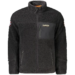 Black Polyamide Men's Jacket
