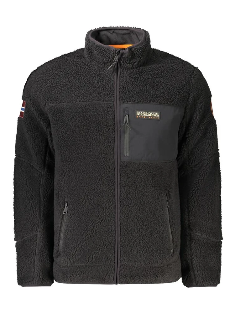 Black Polyamide Men's Jacket