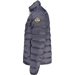 Blue Polyamide Men's Jacket