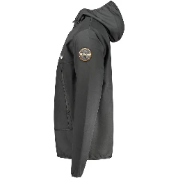 Black Polyester Shell Jacket