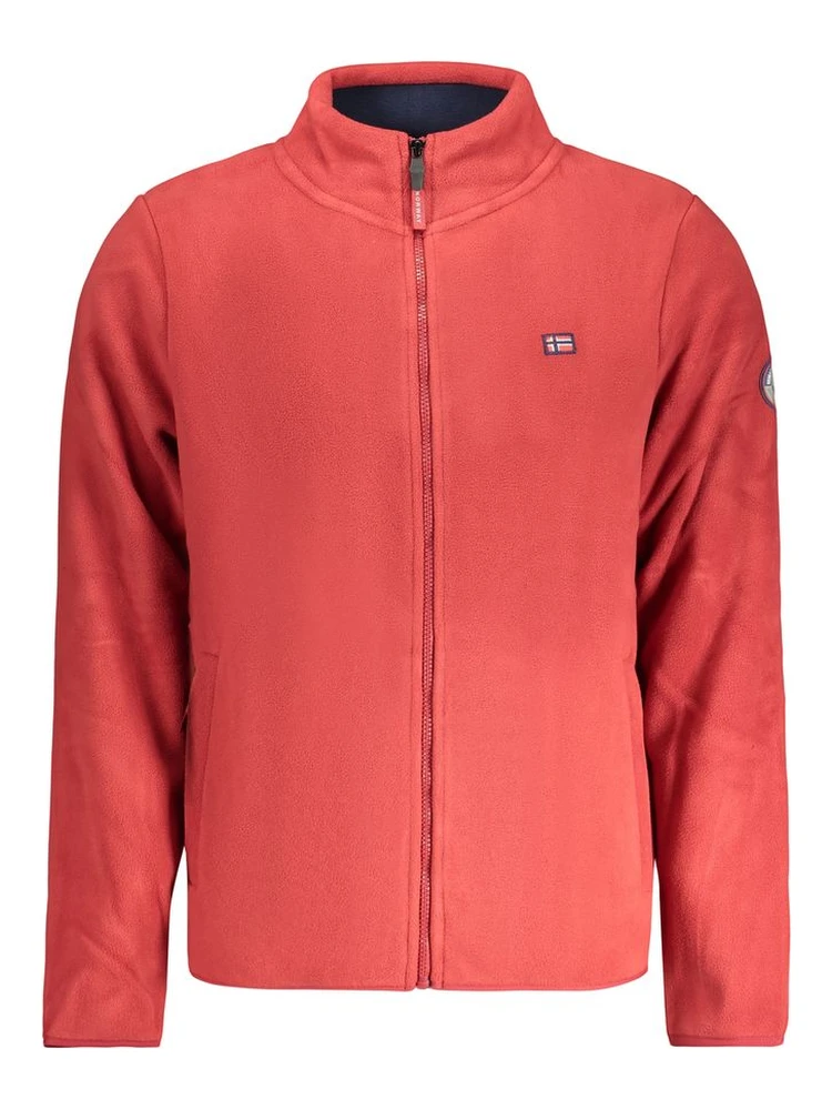 Rosso Poliestere Uomo Felpa