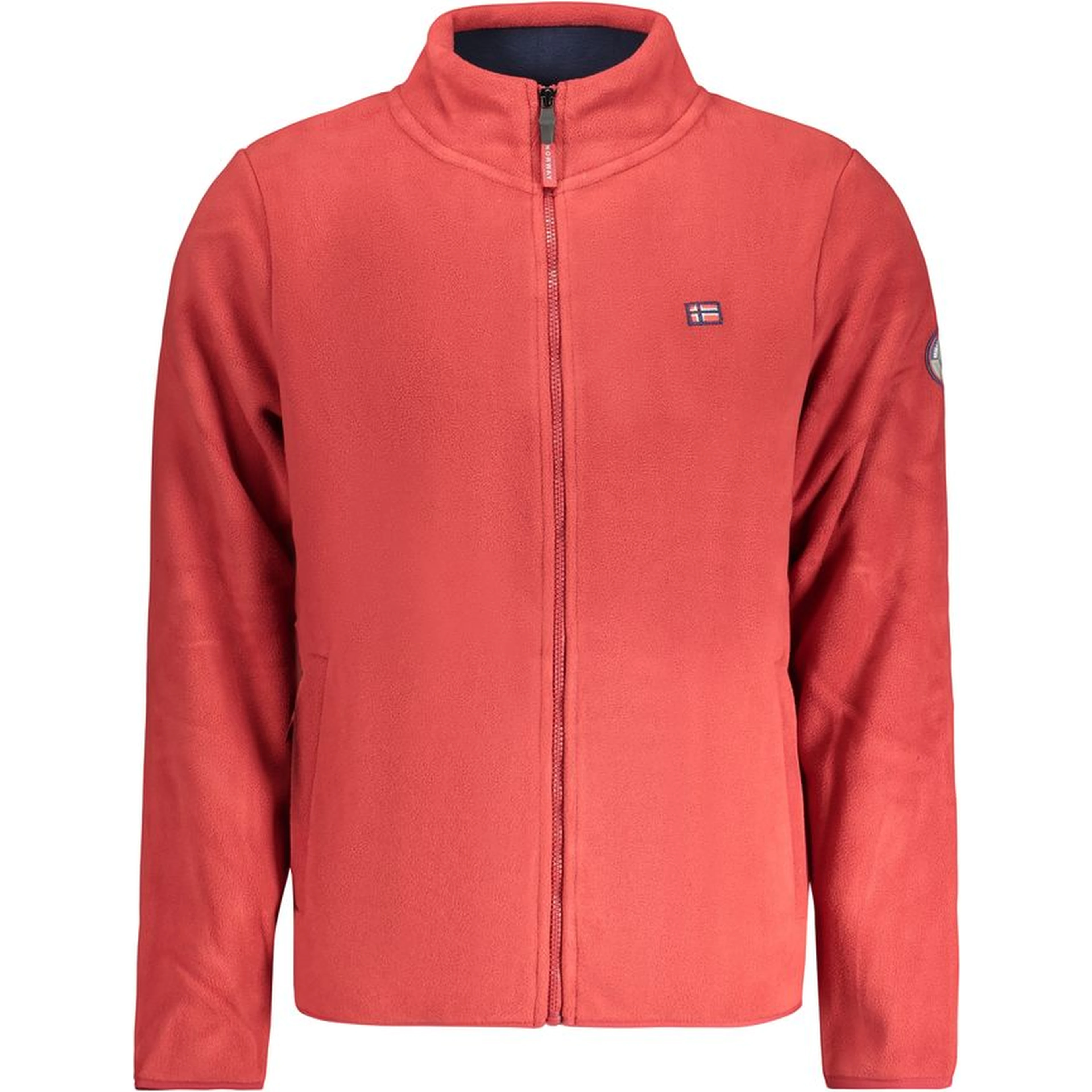 Rosso Poliestere Uomo Felpa