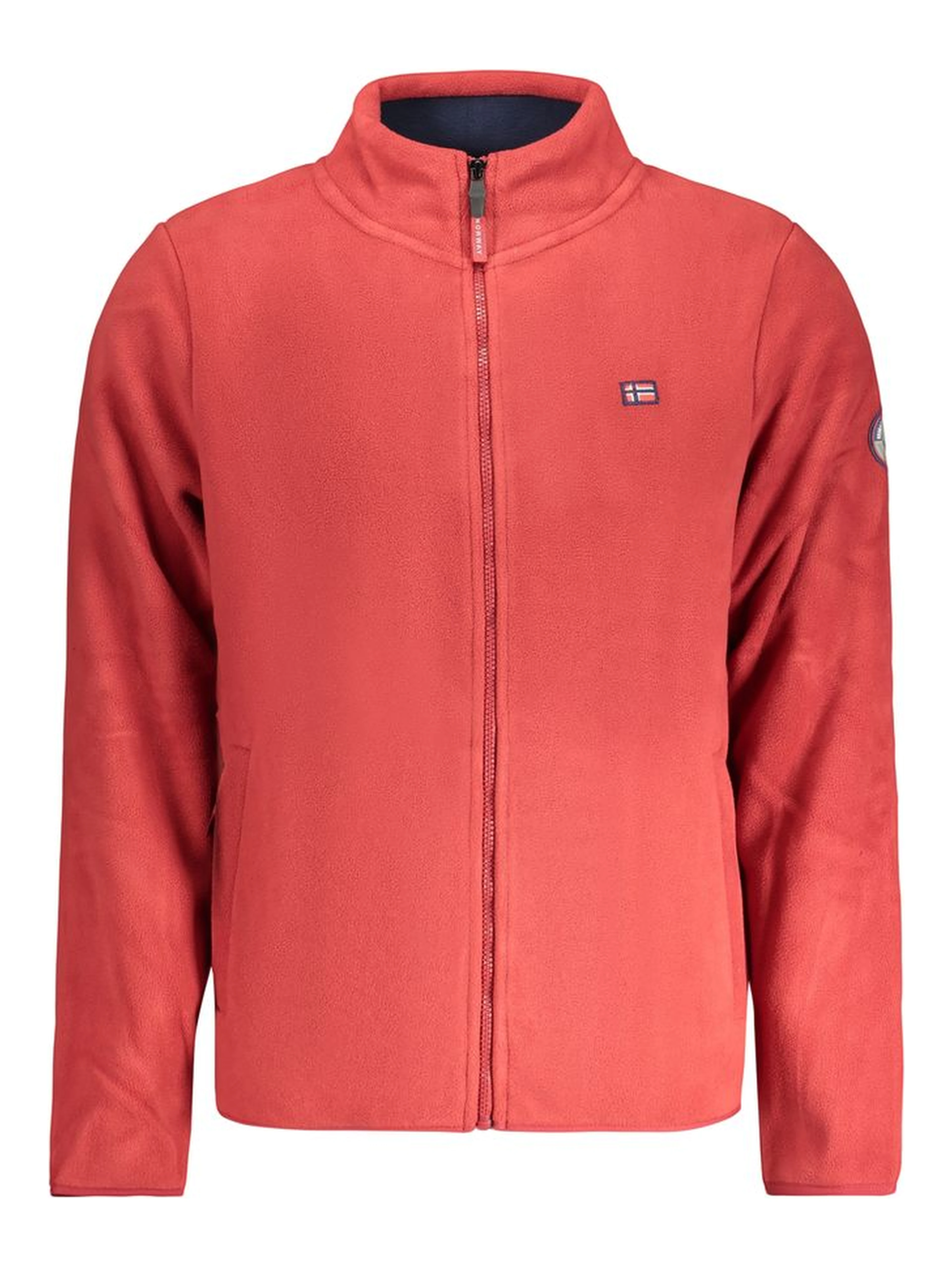 Rosso Poliestere Uomo Felpa