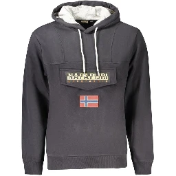 Black Cotton Men's Sweatshirt
