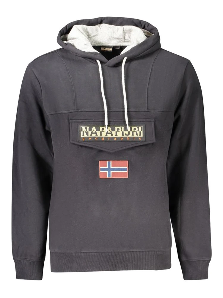 Black Cotton Men's Sweatshirt