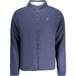 Blue Polyester Men's Sweatshirt