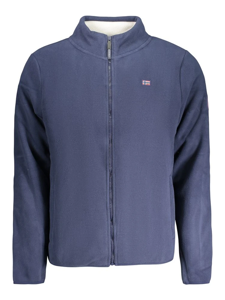 Blue Polyester Men's Sweatshirt