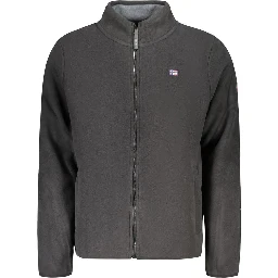 Black Polyester Men's Sweatshirt