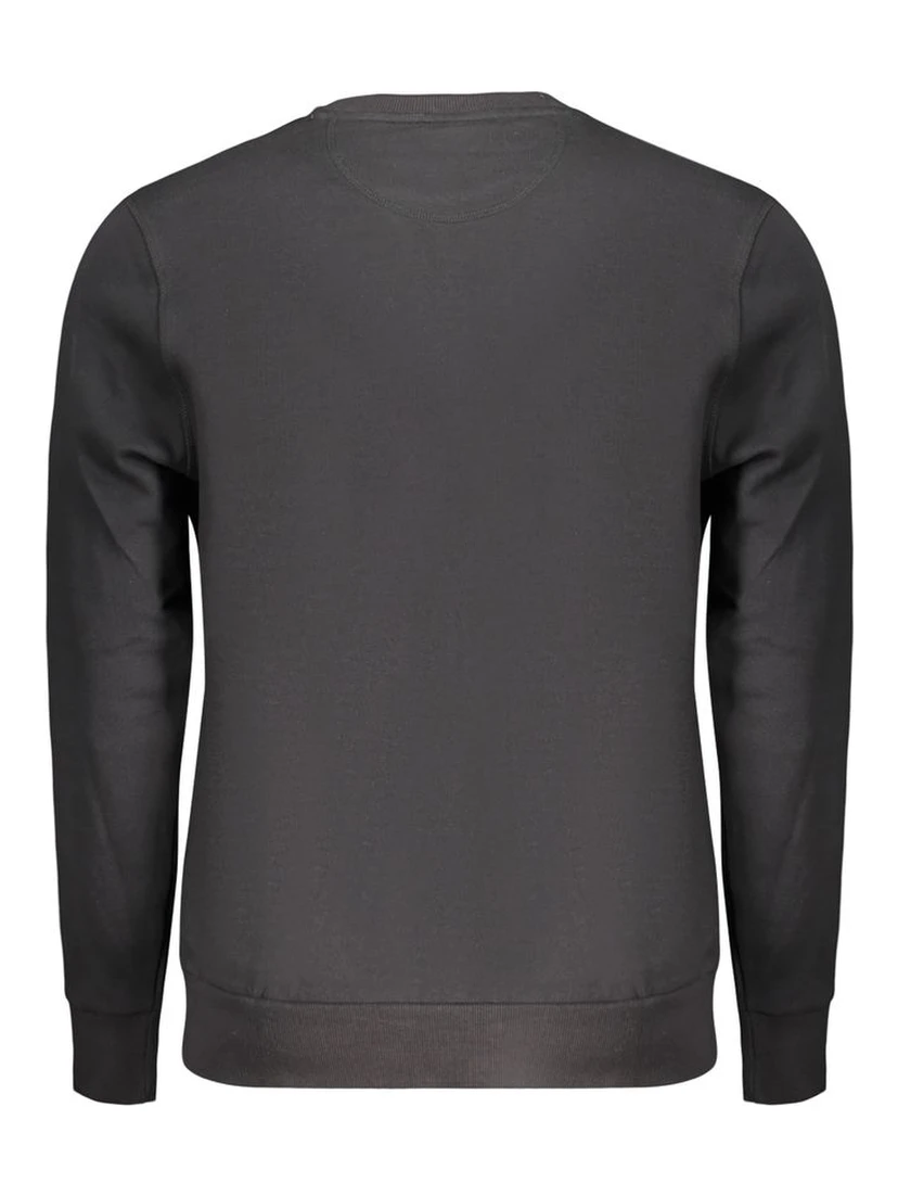 Black Cotton Mens Sweatshirt