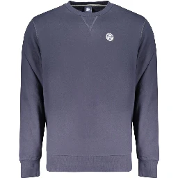 Blue Cotton Men's Sweatshirt