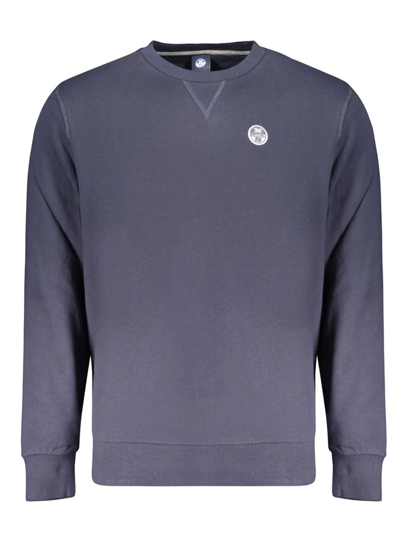 Blue Cotton Men's Sweatshirt