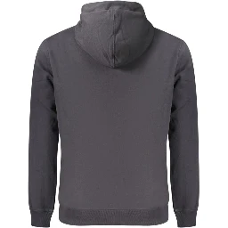 Black Cotton Men's Sweatshirt