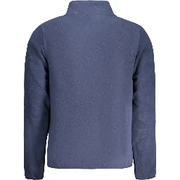 Blue Polyester Men's Sweatshirt