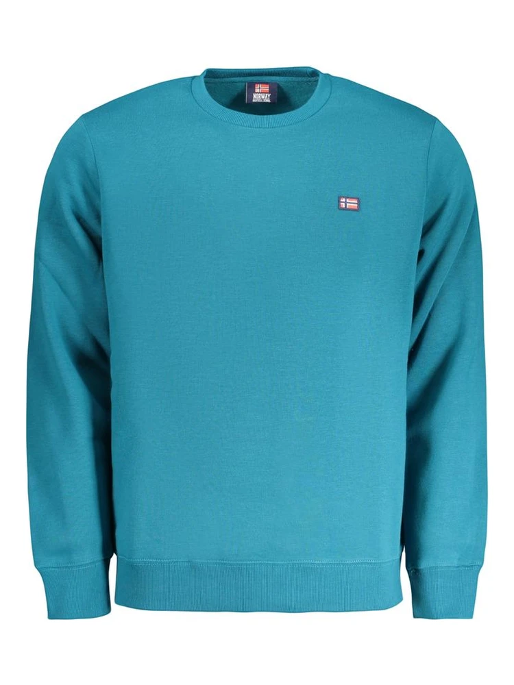 Blue Cotton Men's Sweatshirt