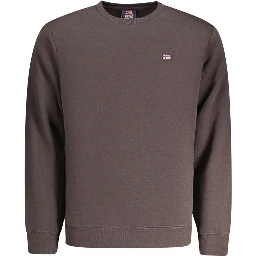 Brown Cotton Men's Sweatshirt