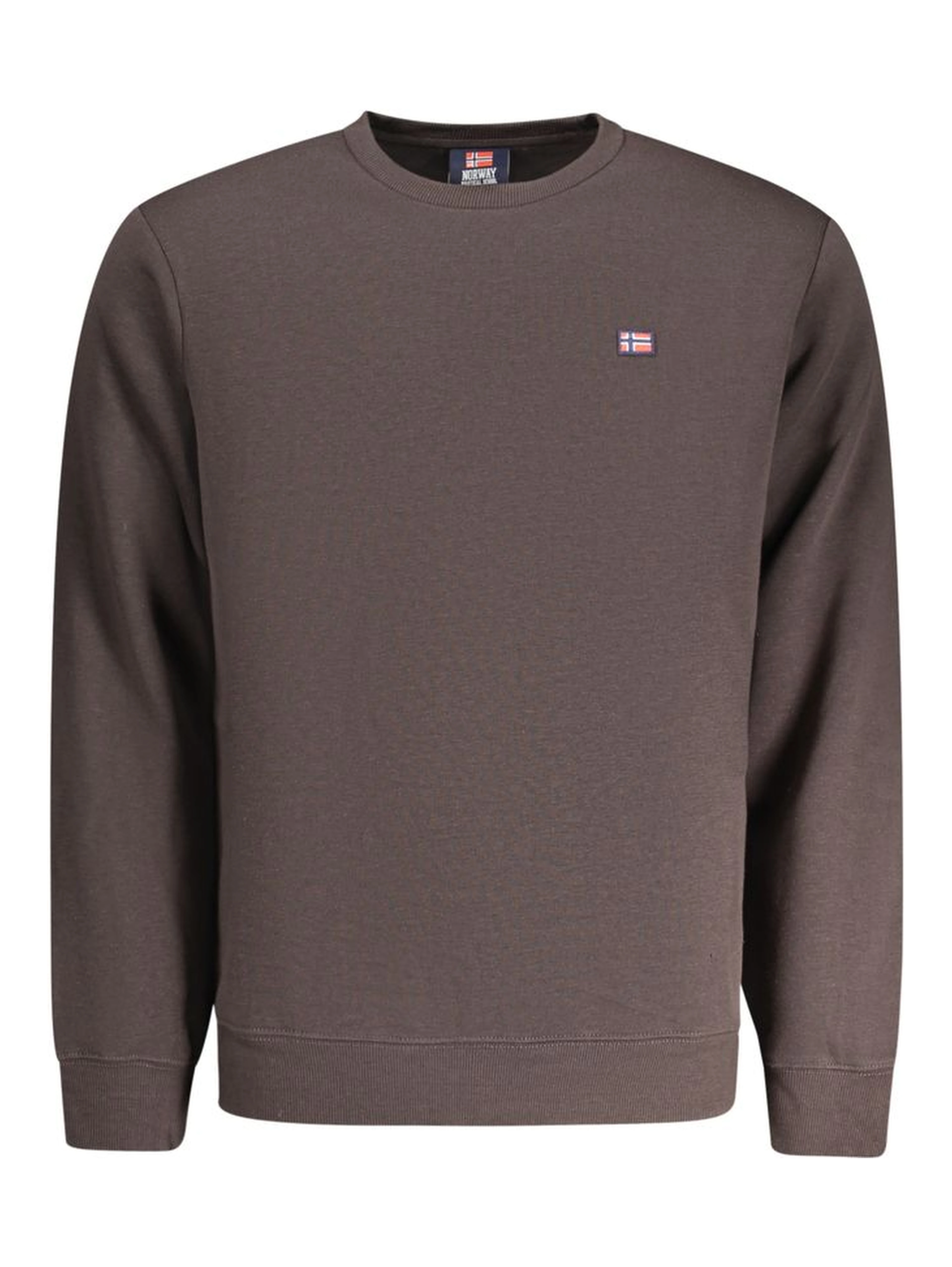 Brown Cotton Men's Sweatshirt