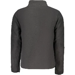 Black Polyester Men's Sweatshirt