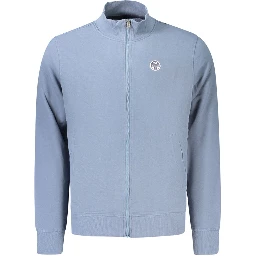 Blue Cotton Men's Sweatshirt