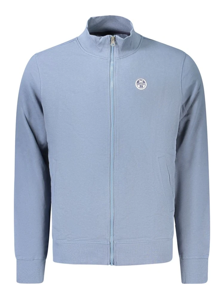 Blue Cotton Men's Sweatshirt