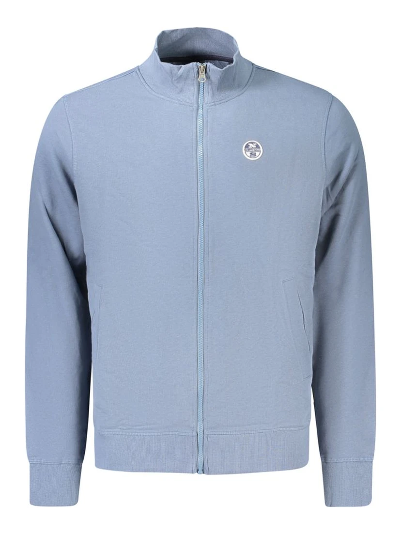 Blue Cotton Men's Sweatshirt