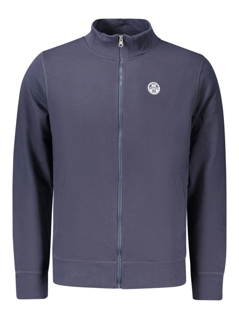 Blue Cotton Men's Sweatshirt
