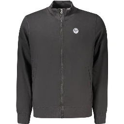Black Cotton Men's Sweatshirt