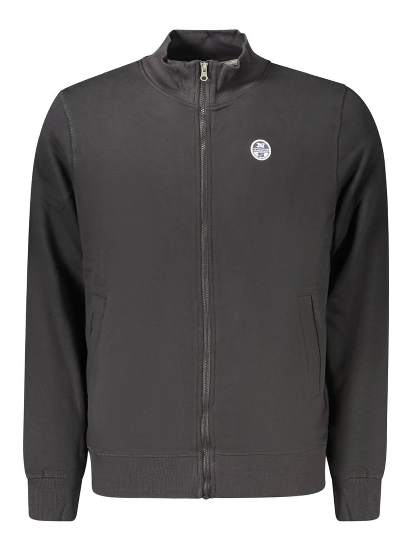 Black Cotton Men's Sweatshirt