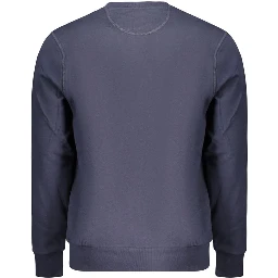 Blue Cotton Men's Sweatshirt
